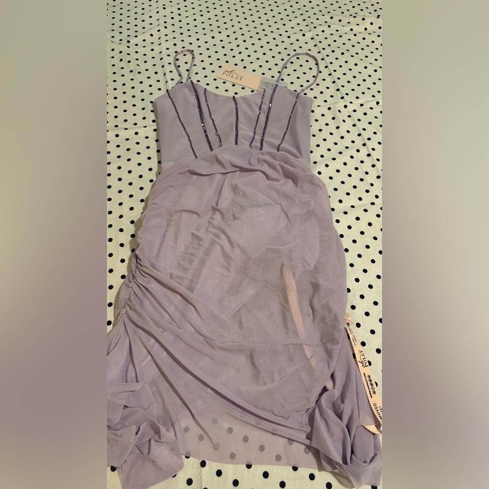 Oh Polly Lilac Mini Dress